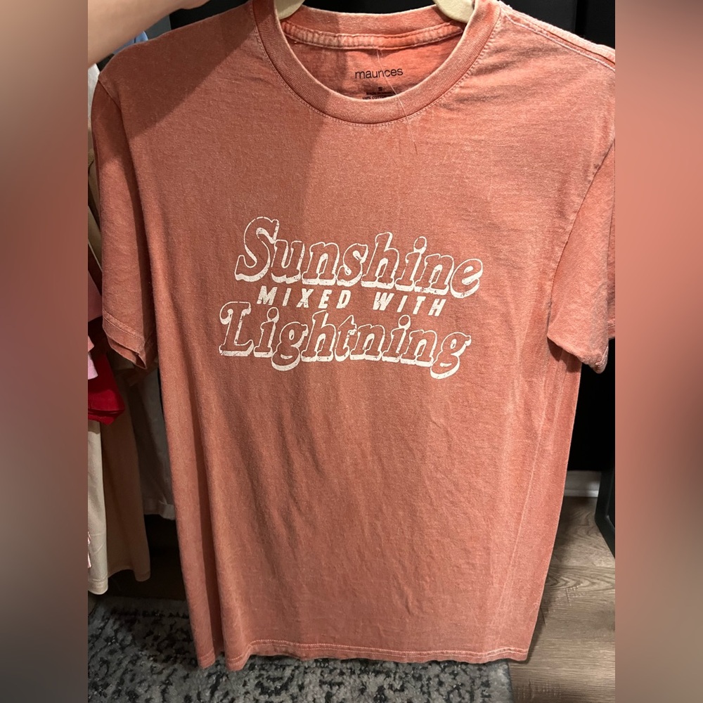 Maurices sunshine mixed with lightning Short Sleeve Tee